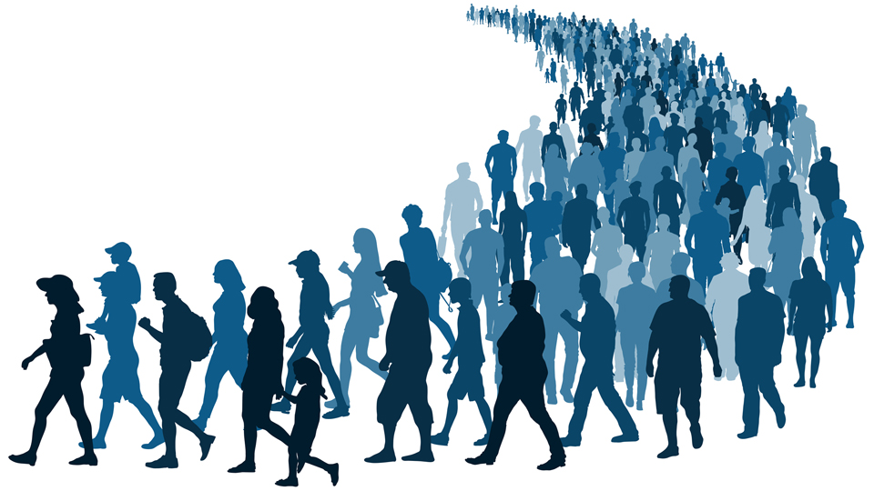 people walking