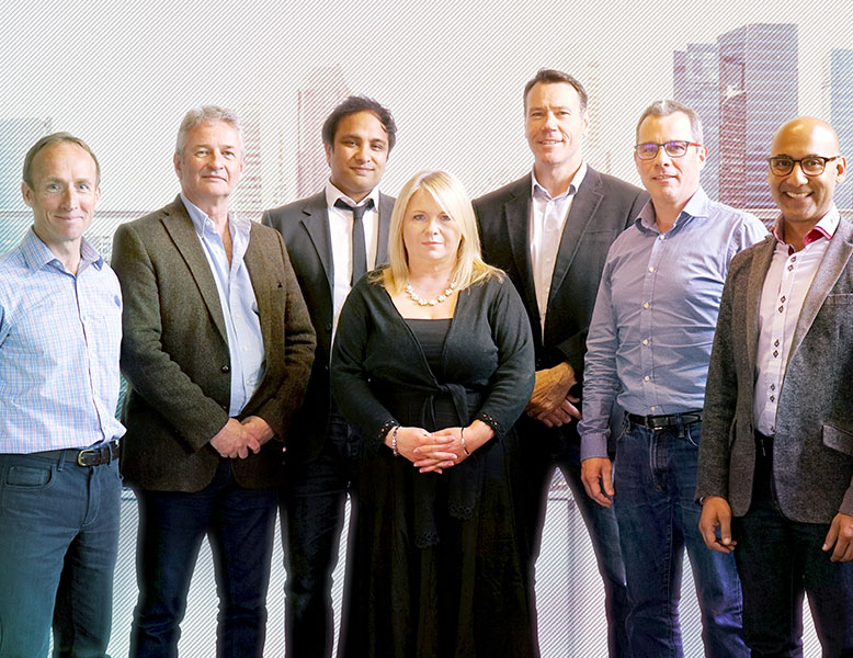 Imran Hakim pictured 3rd from the left