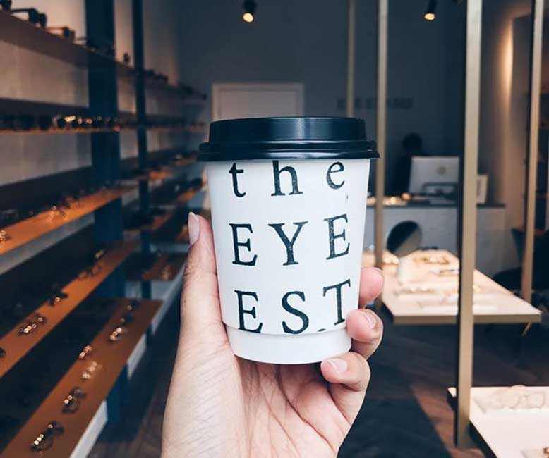 Eye test cup