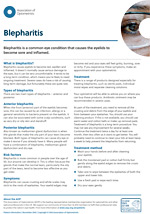 Blepharitis leaflet cover
