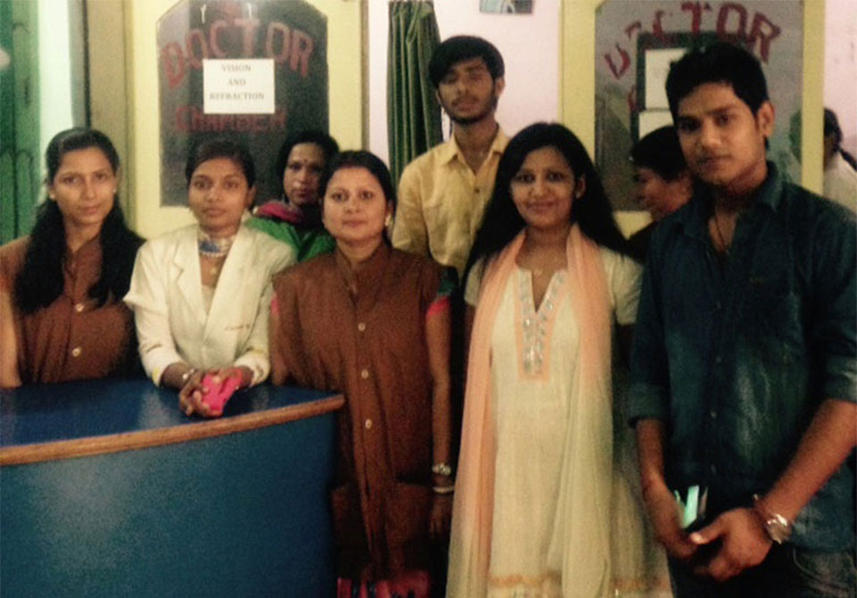 Ophthalmic team in Bihar, India